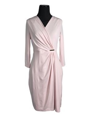 Charter Club Petite Misty Pink Faux Wrap Dress